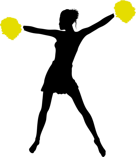 563x650 Basic Cheerleading Stunts Clipart