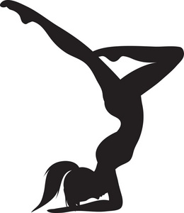 260x300 Cheerleading Stunt Silhouette Clipart