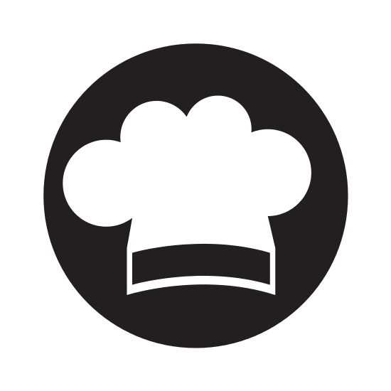 550x550 Chef Hat Silhouette