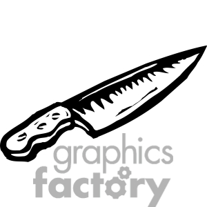 300x300 Knife Black And White Clipart
