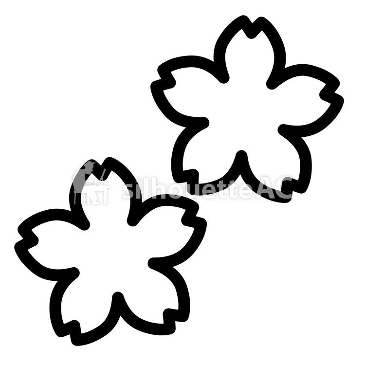 750x750 Free Silhouette Vector Cherry Blossoms