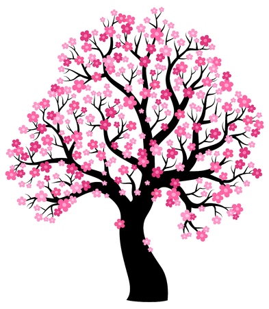 Cherry Tree Silhouette at GetDrawings | Free download