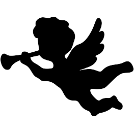 263x262 Cherub Silhouette Silhouettes