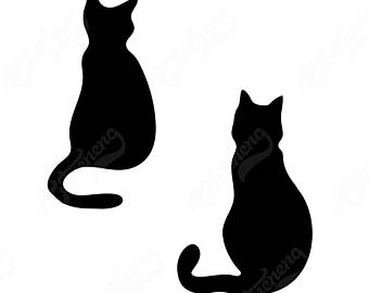 340x270 Cat Silhouette Etsy
