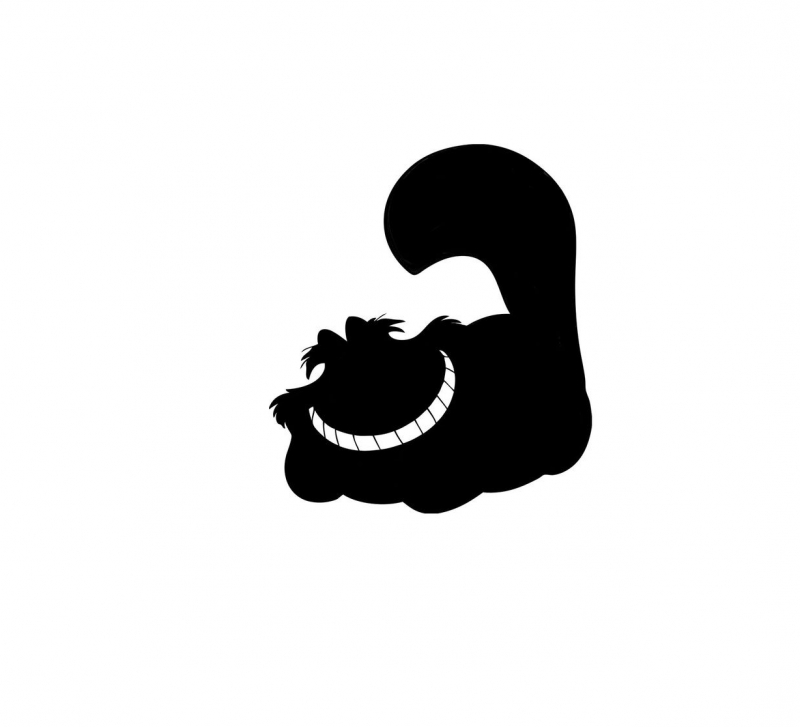 Cheshire Cat Silhouette at GetDrawings | Free download