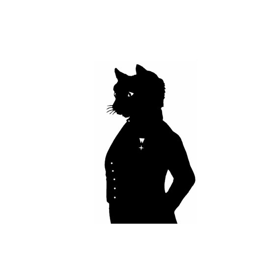 570x570 The Cheshire Cat Alice In Wonderland Silhouette Print Black