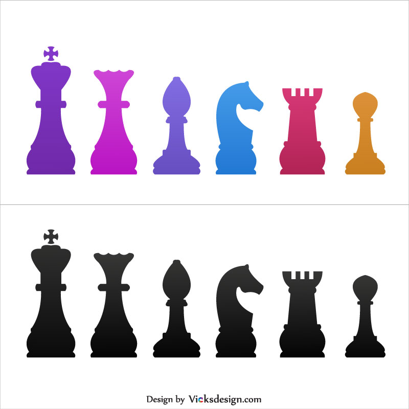 800x800 Piecessymbols Illustration, King And Queen, Bishop, Knight, Rook