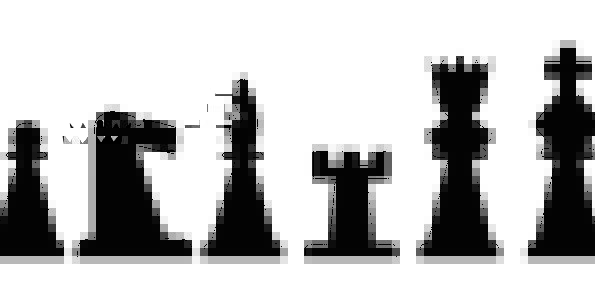 595x304 Chess, Smithereens, Set, Usual, Pieces, Bishop, Silhouette