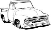 170x102 Chevy Truck Clipart Black And White Clipart Panda