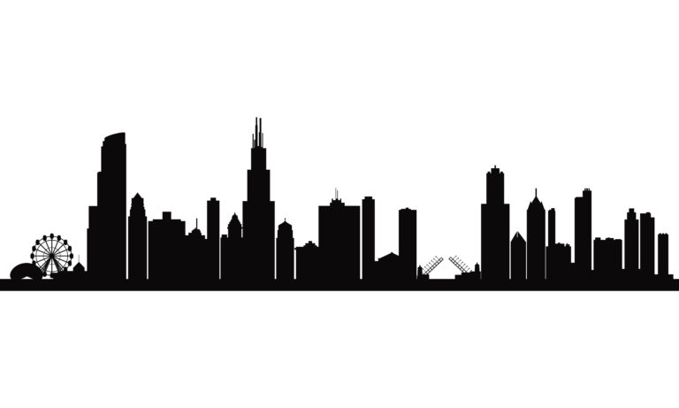 768x461 Chicago Skyline Drawing