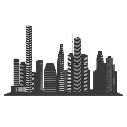 256x256 Chicago Skyline Silhouette