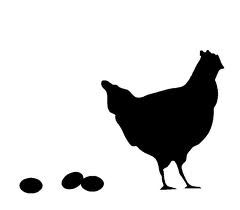 240x210 Hen Silhouette