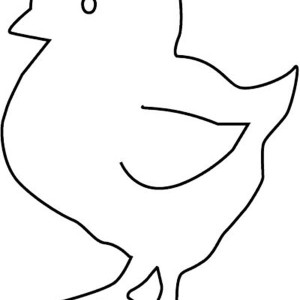 300x300 Baby Chick Outlines Happy Easter 2018