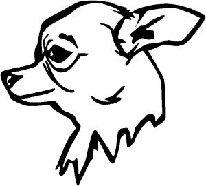 300x270 Outline Of Chihuahua To Draw Go Back Gt Pics For Gt Mean Wolf Head