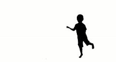 240x136 Silhouette Boy Dance Fall Down Black And White Happy Fun Energy