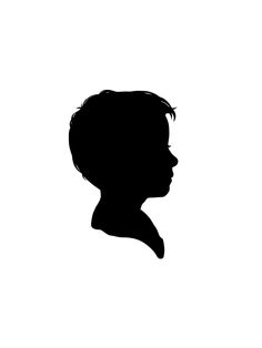 236x314 Custom Silhouette Portrait Personalized Hand Cut Cameo Children