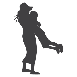 256x256 Mom With Children Silhouette