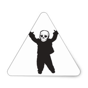 307x307 Skull Face Stickers Zazzle
