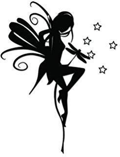 246x320 Fairy Moon Silhouette Vinyl Decal Stickercar Truck