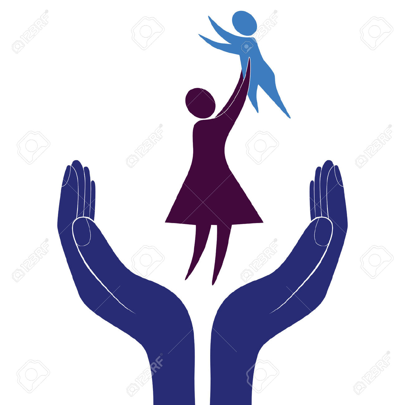 1300x1300 Mother And Baby Clipart Protection