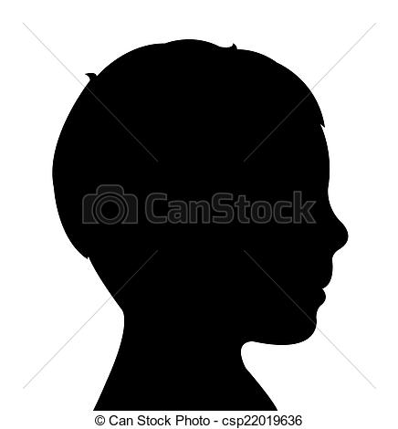 436x470 A Child Head Silhouette Stock Photos