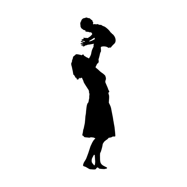 630x630 Limited Edition. Exclusive Mother Playing With Child Silhouette