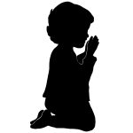 Child Praying Silhouette at GetDrawings | Free download