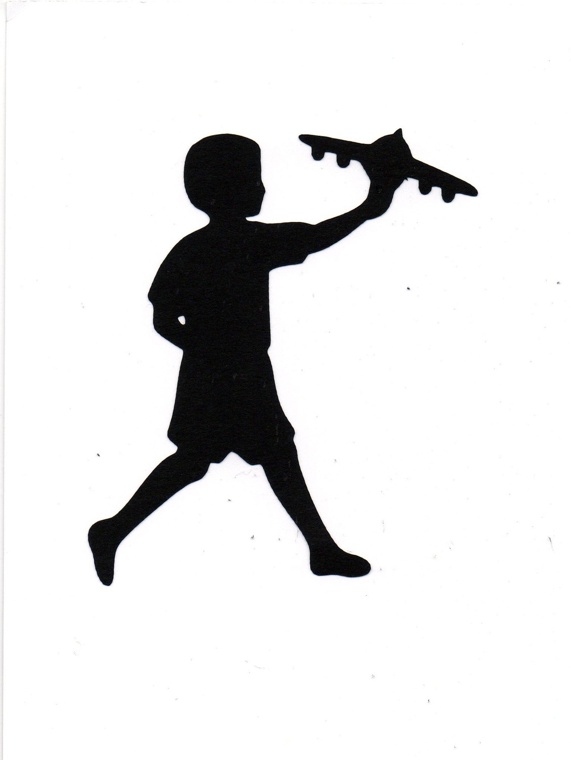 1128x1500 Boy Playing With Airplane Child Silhouette By Simplymadescrapbooks