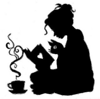 320x317 Girl Silhouette For The Love Of Books Girl