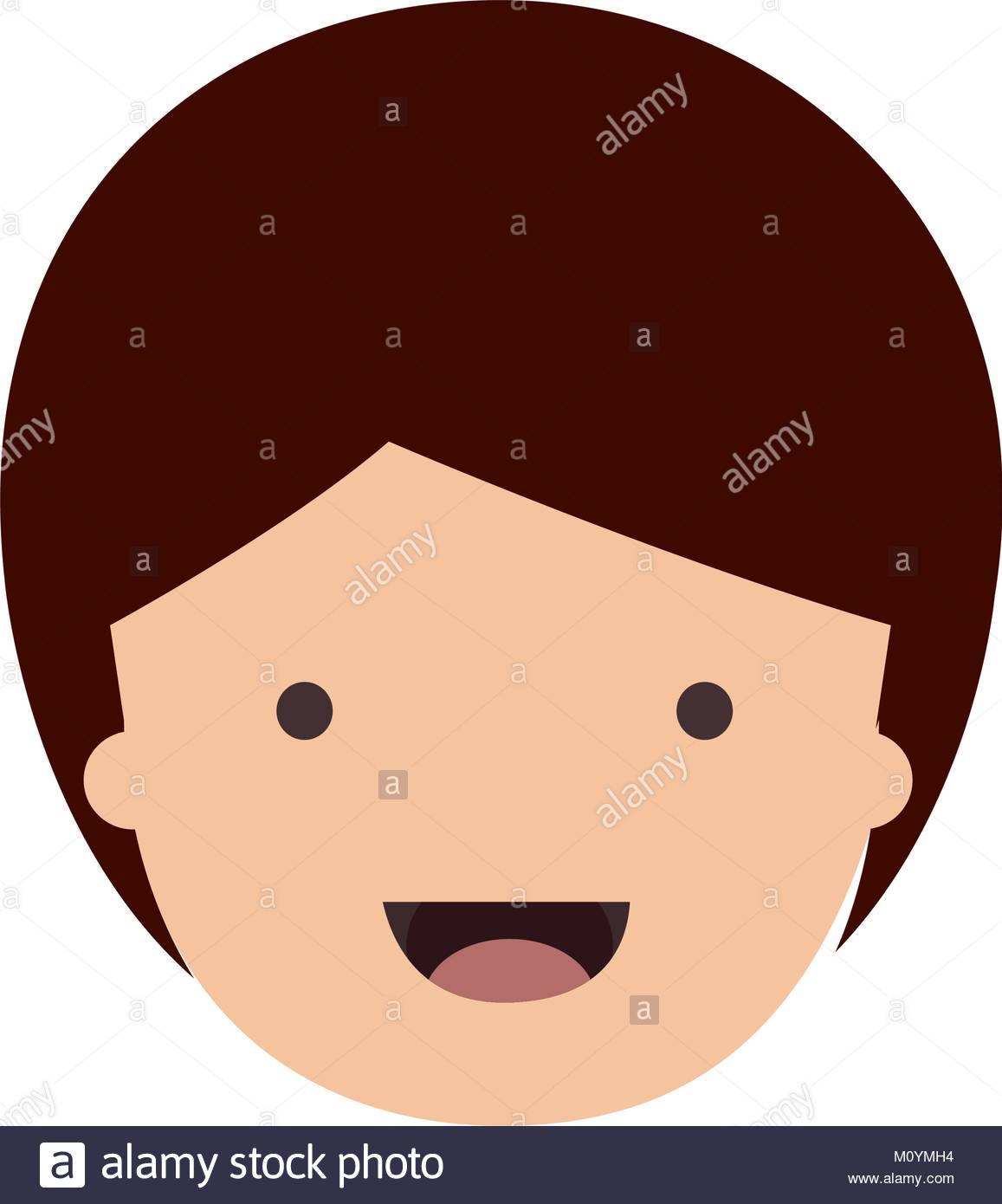 1157x1390 People Graphic Face Of Child With Short Hair In Colorful