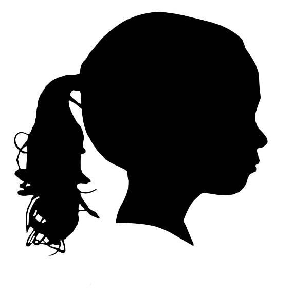 570x570 Custom Silhouette Portrait Profile Child Silhouette Babies