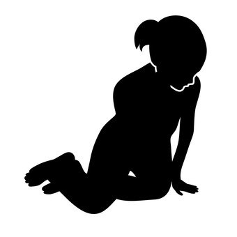 340x340 Free Silhouette Vector Silhouette, Monochrome