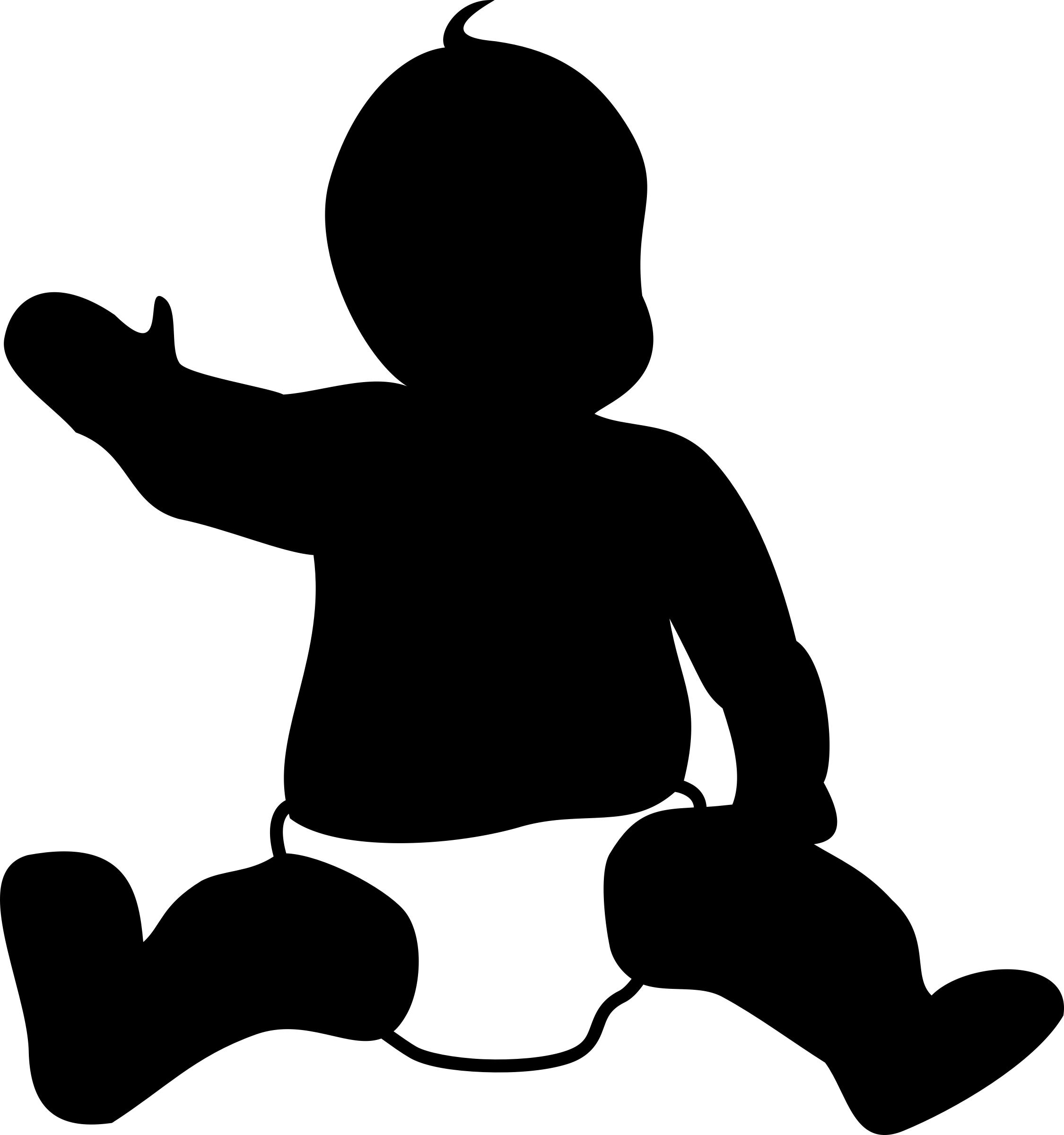 2250x2400 Simple Baby Outline Icons Png