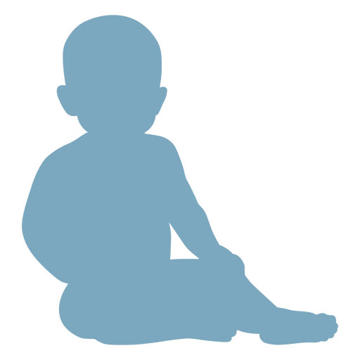 512x512 Sitting Baby Silhouette