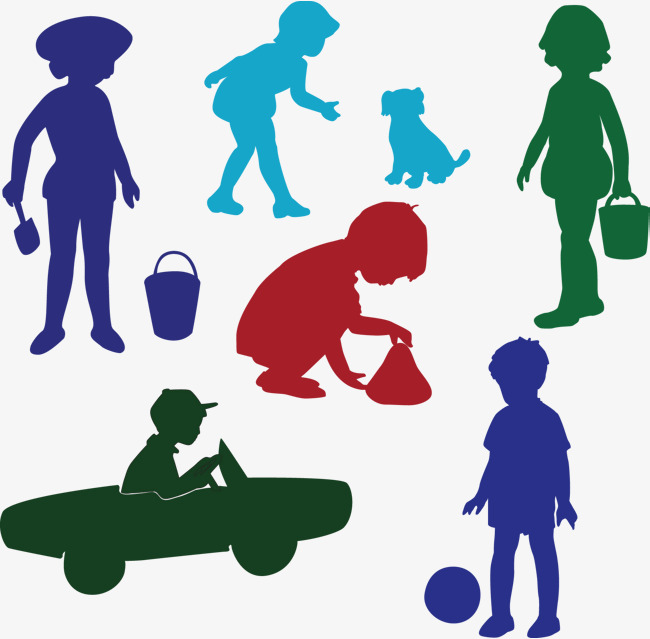 650x639 Silhouette Child Decoration Vector, Silhouette, Silhouette