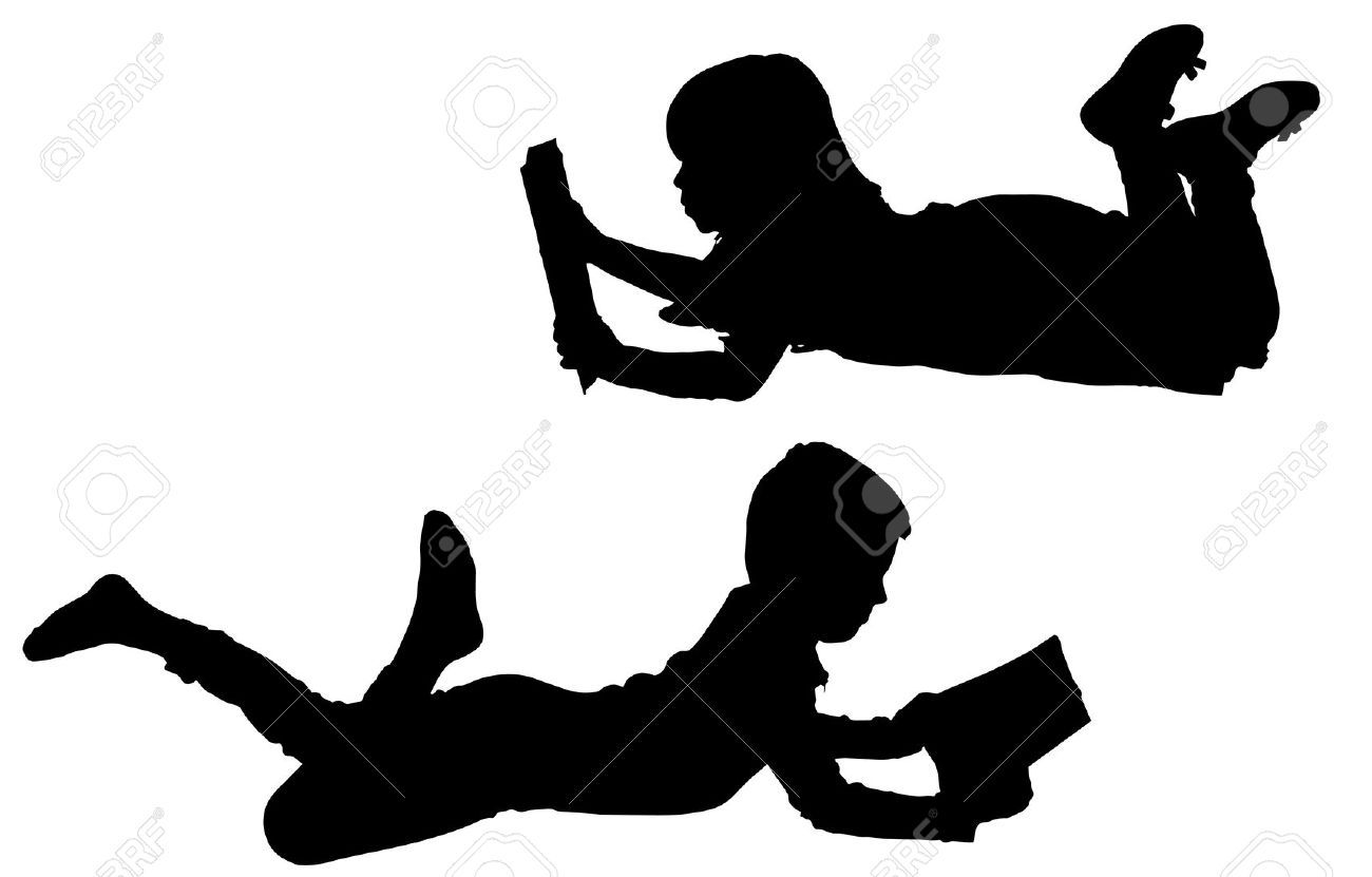 1300x831 Vector Silhouette Of Children On A White Background. Royalty Free