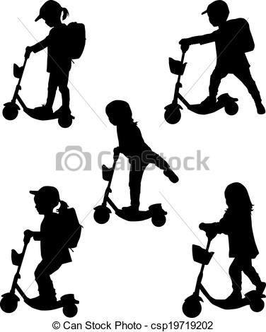 376x470 Child On Scooter