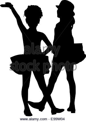 300x424 Dancing Children Silhouettes Stock Vector Art Amp Illustration