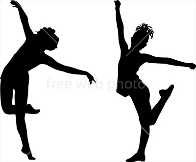 400x331 Dancing Silhouettes Children Photo 3797 Download