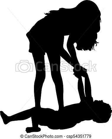 379x470 Children Playing, Silhouette Picture