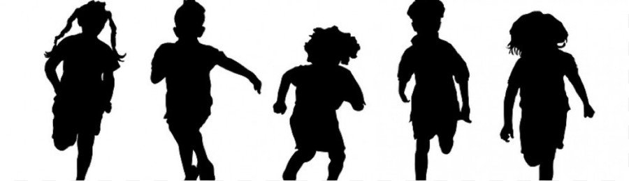 900x260 Child Running Silhouette Clip Art