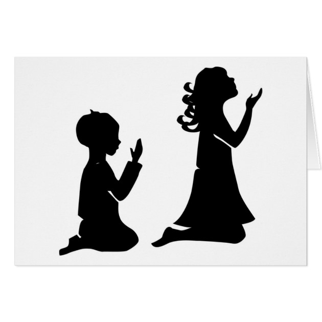 Children Praying Silhouette at GetDrawings | Free download