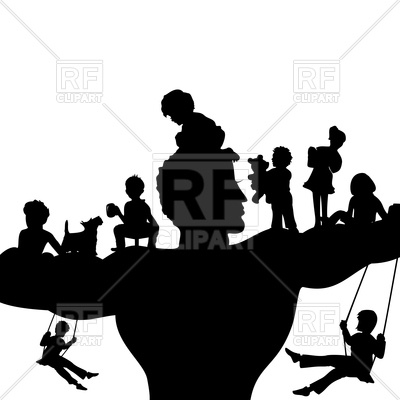 400x400 Strong Father With Children On His Shoulders