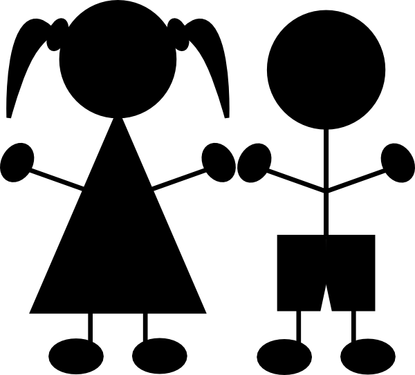 600x543 Kids Silhouette Children Png Clip Arts For Web