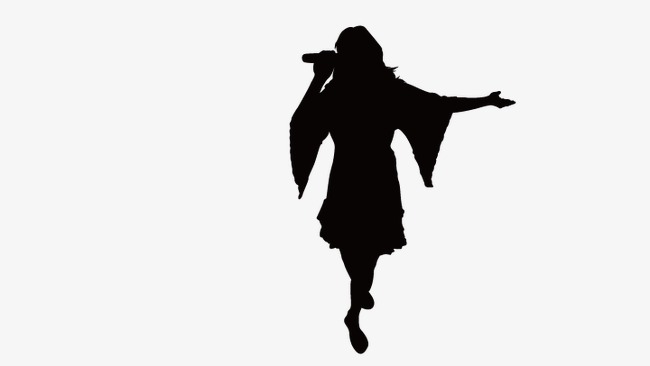 650x366 Singing Girls, Girls Silhouette, Vector Girls Silhouette Png