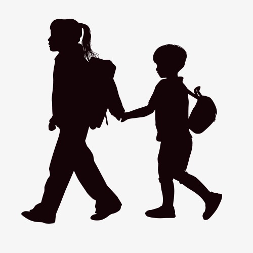 500x500 Children Silhouettes Children Silhouettes Image, Run, Play