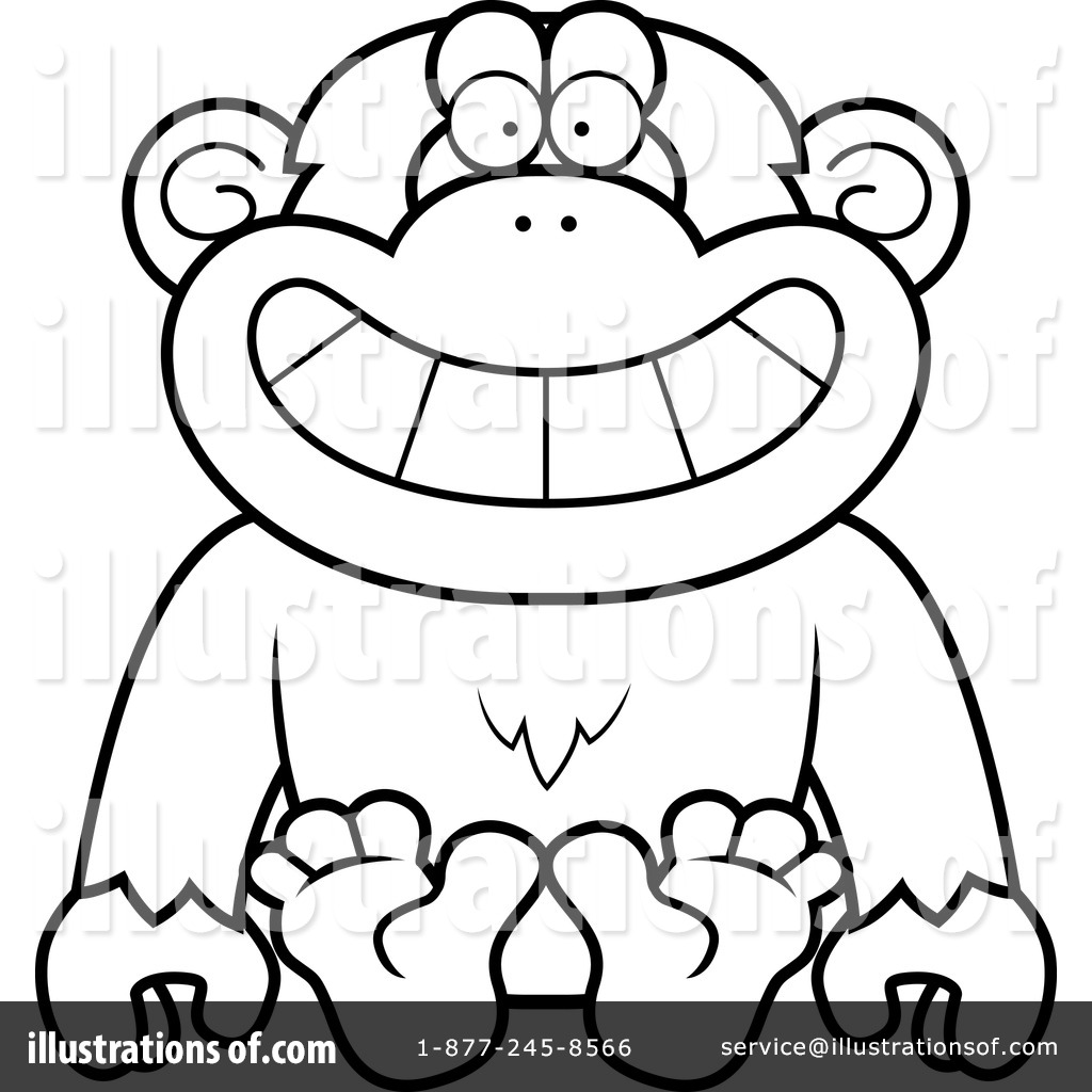 1024x1024 Top 91 Chimpanzee Clip Art