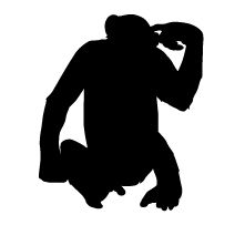 Chimpanzee Silhouette