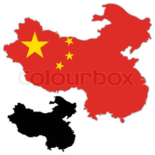 320x320 Color Map Of The Regions And Divisions Of China Stock Vector