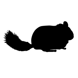 270x270 Chinchilla Silhouette Stencil Free Stencil Gallery